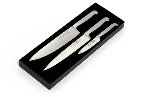 Güde Messer-Set im Geschenkkarton, geschmiedet, Serie Kappa, 3-teilig