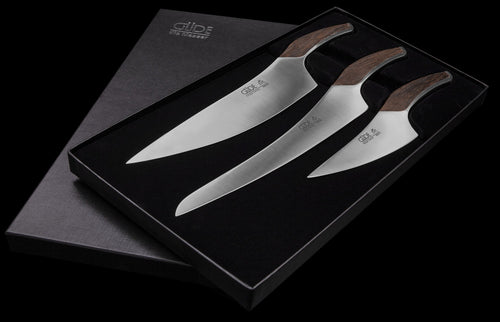 Güde Messer-Set im Geschenkkarton, geschmiedet, Serie Synchros, 3-teilig